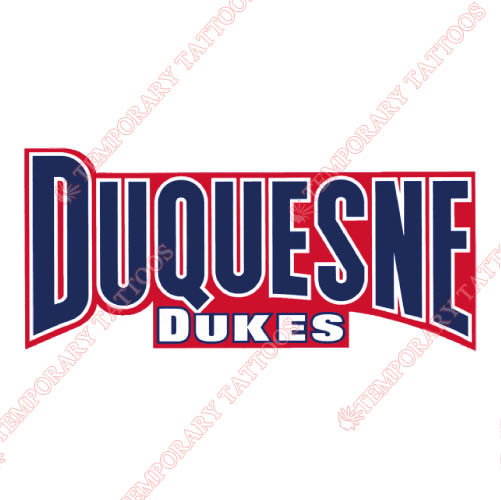 Duquesne Dukes Customize Temporary Tattoos Stickers NO.4295